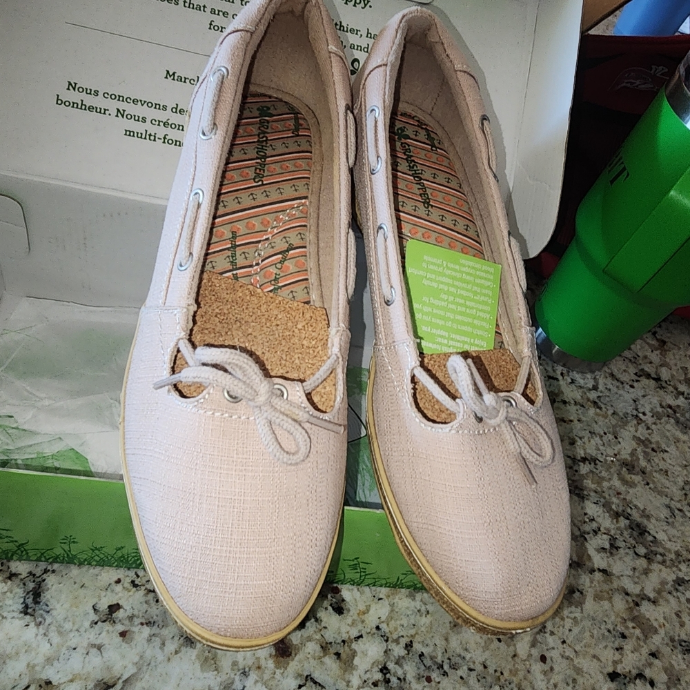 GRASSHOPPERS EUC WOMENS SX 7.5 WHITNEY STONE STRETCH SLIPON SHOES